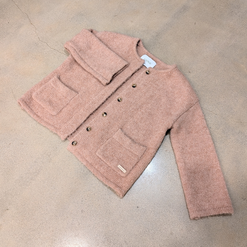 SOLD Cozy Brown Button-Up Cardigan
